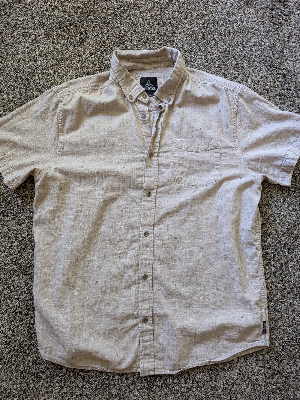 Men's Large Prana Cotton Buttondown